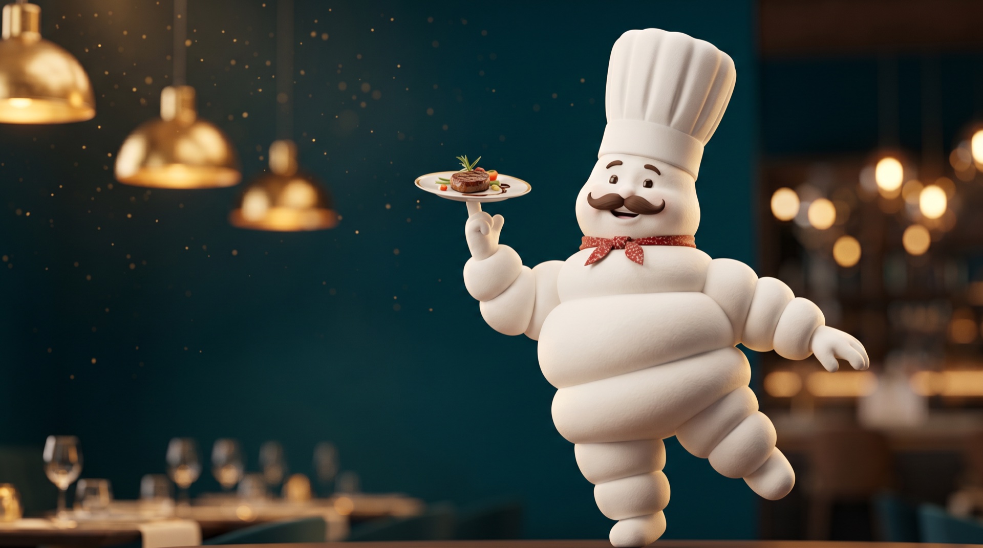Chef mascote The Kith — gastronomia premiada Bib Gourmand